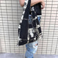 [shibori]ワンハンドルスタッズトートバッグ