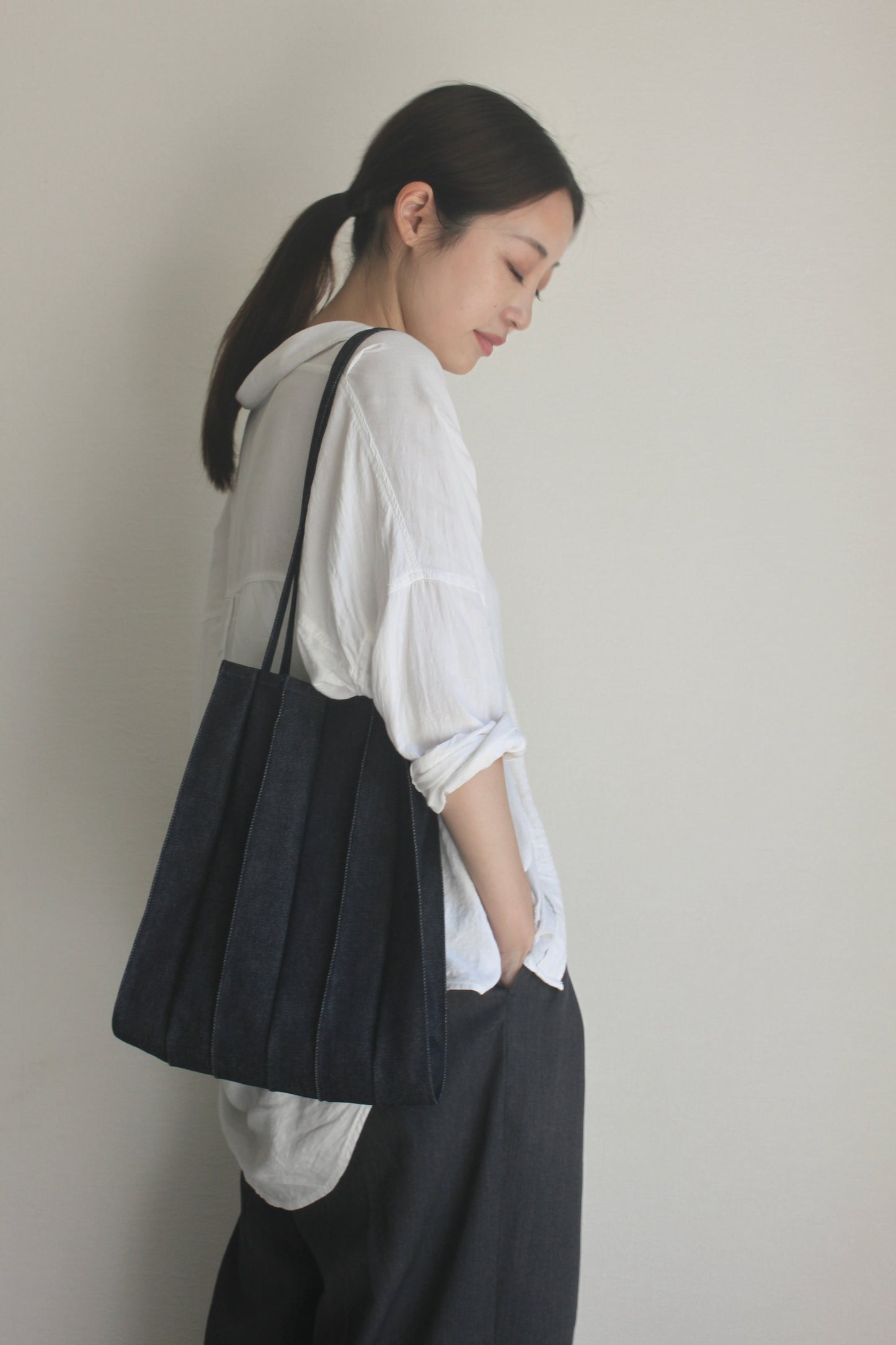 [pleats]トートバッグ M