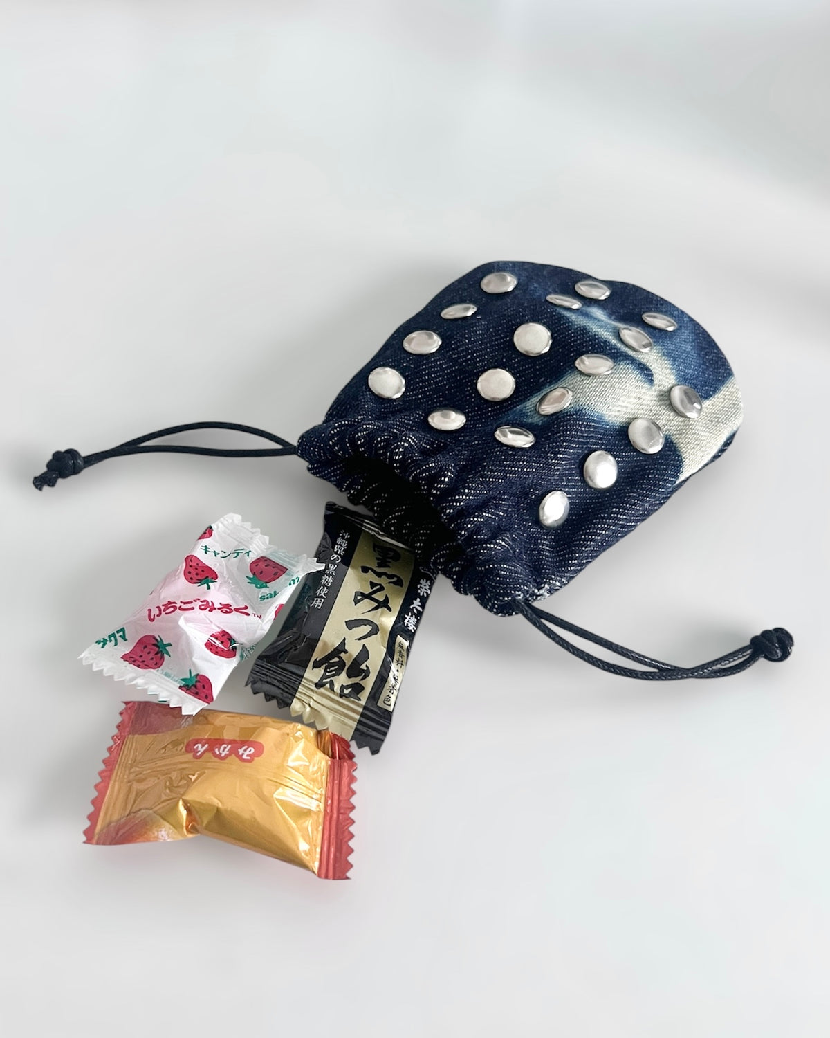 [shibori]スタッズミニポーチ