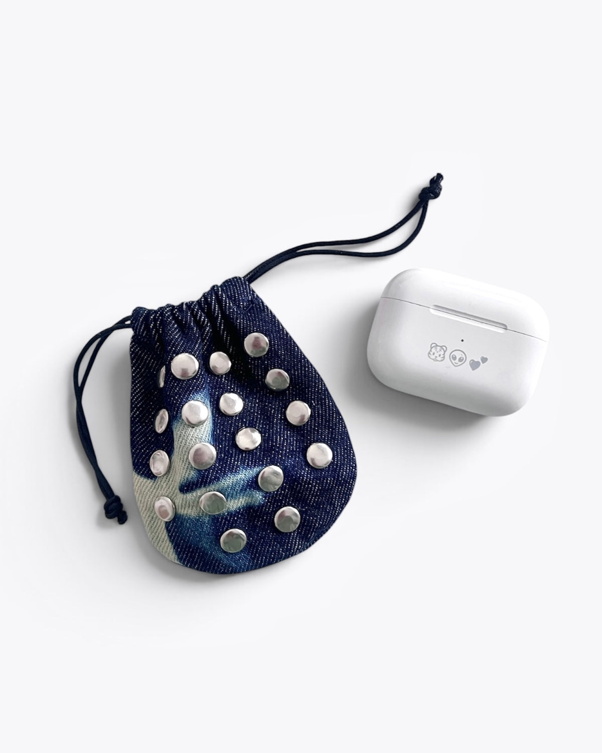 [shibori]スタッズミニポーチ