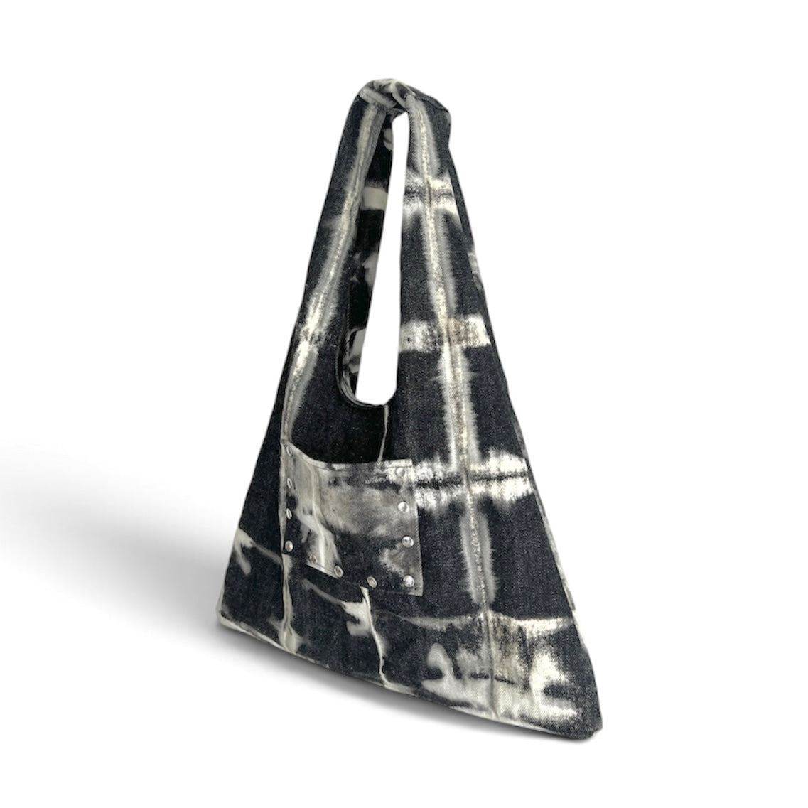 [shibori]ワンハンドルスタッズトートバッグ