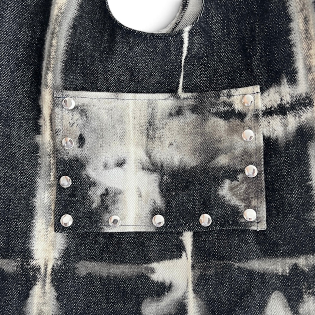 [shibori]ワンハンドルスタッズトートバッグ