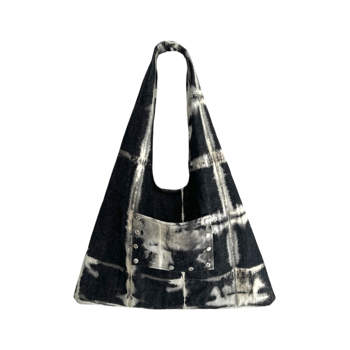 [shibori]ワンハンドルスタッズトートバッグ