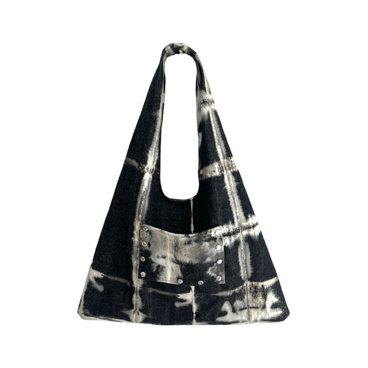 [shibori]ワンハンドルスタッズトートバッグ